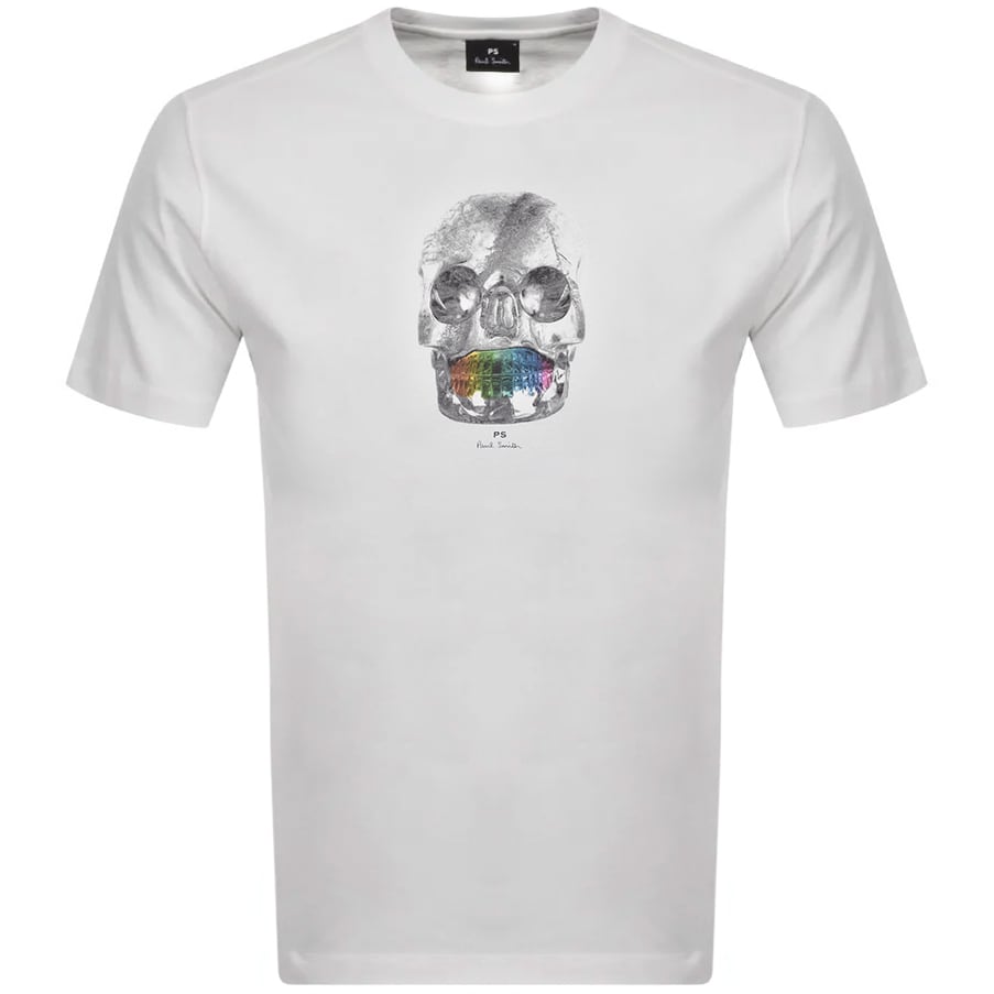 Alternative Image for ProductPS By Paul Smith Skull T Shirt White1